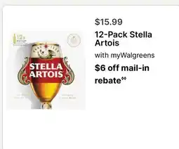 Walgreens 12-Pack Stella Artois offer