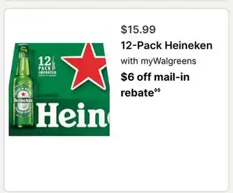 Walgreens 12-Pack Heineken offer