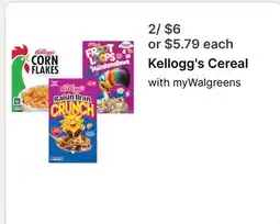 Walgreens Kellogg's Cereal offer