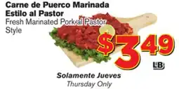 El Super Fresh Fresh Marinated Pork al Pastor Style offer