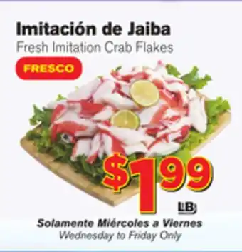 El Super Fresh Fresh Imitation Crab Flakes offer