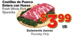 El Super Fresh Whole Pork Spareribs offer