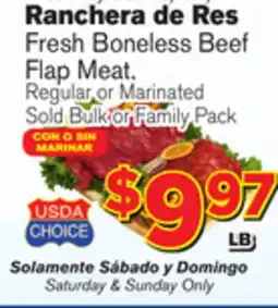 El Super Fresh Fresh Boneless Beef Flap Meat offer