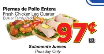 El Super Fresh Fresh Chicken Leg Quarter offer