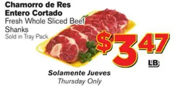 El Super Fresh Fresh Whole Sliced Beef Shanks offer