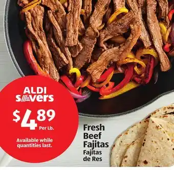 Aldi Fresh Beef Fajitas offer