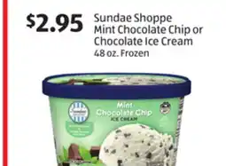 Aldi Sundae Shoppe Mint Chocolate Chip or Chocolate Ice Cream offer