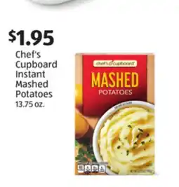 Aldi Chef's Cupboard Instant Mashed Potatoes offer