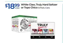 Rite Aid White Claw, Truly Hard Seltzer or Topo Chico offer