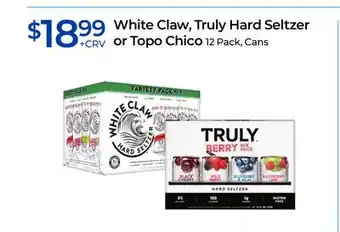 Rite Aid White Claw, Truly Hard Seltzer or Topo Chico offer