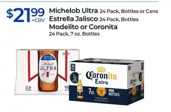 Rite Aid Michelob Ultra, Estrella Jalisco, Modelito or Coronita offer