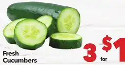 Vallarta Supermarkets Fresh Cucumbers offer