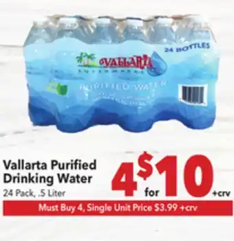 Vallarta Supermarkets Vallarta Purified offer