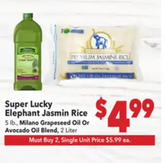 Vallarta Supermarkets Super Lucky Elephant Jasmin Rice offer