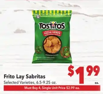 Vallarta Supermarkets Frito Lay Sabritas offer