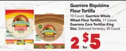 Vallarta Supermarkets Guerrero Riquisima Flour Tortilla offer