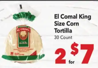 Vallarta Supermarkets El Comal King Size Corn Tortilla offer