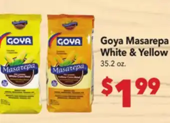 Vallarta Supermarkets Goya Masarepa White & Yellow offer