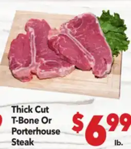 Vallarta Supermarkets Thick Cut T-Bone Or Porterhouse Steak offer