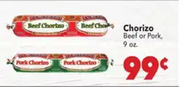 Vallarta Supermarkets Chorizo offer