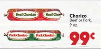 Vallarta Supermarkets Chorizo offer