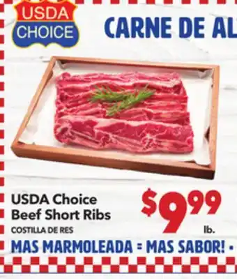 Vallarta Supermarkets USDA Choice Beef Short Ribs / COSTILLAs DE RES offer