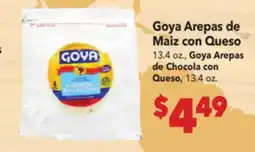 Vallarta Supermarkets Goya Arepas de Maiz con Queso offer