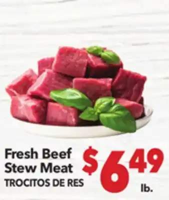 Vallarta Supermarkets Fresh Beef Stew Meat/TROCITOS DE RES offer