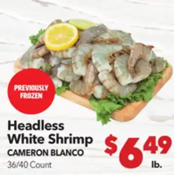 Vallarta Supermarkets Headless White Shrimp / CAMERONp BLANCO offer