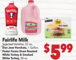 Vallarta Supermarkets Fairlife Milk offer