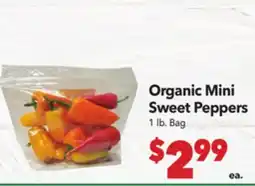 Vallarta Supermarkets Organic Mini Sweet Peppers offer