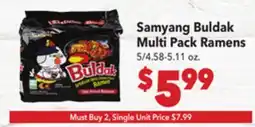 Vallarta Supermarkets Samyang Buldak Multi Pack Ramens offer