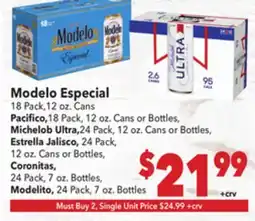 Vallarta Supermarkets Modelo Especial offer