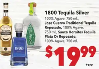 Vallarta Supermarkets 1800 Tequila Silver offer