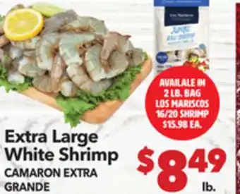 Vallarta Supermarkets Extra Large White Shrimp / CAMARON EXTRA GRANDE offer