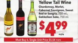 Vallarta Supermarkets Yellow Tail Wine offer