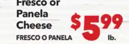 Vallarta Supermarkets Fresco or Panela Cheese / FRESCO O PANELA offer