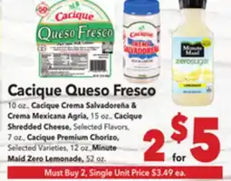 Vallarta Supermarkets Cacique Queso Fresco offer