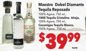 Vallarta Supermarkets Maestro Dobel Diamante Tequila Reposado offer