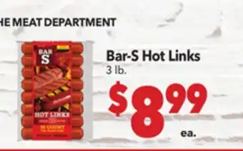 Vallarta Supermarkets Bar-S Hot Links offer