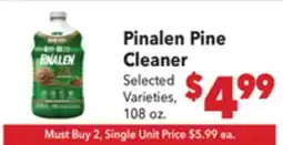 Vallarta Supermarkets Pinalen Pine Cleaner offer