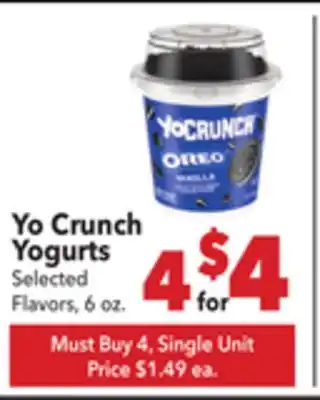 Vallarta Supermarkets Yo Crunch Yogurts offer