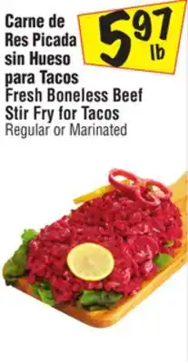 El Super Fresh Boneless Beef Stir Fry for Tacos offer