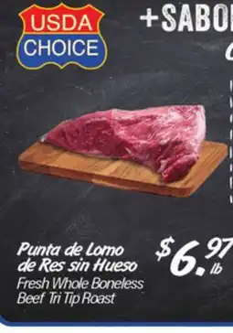 El Super Fresh Whole Boneless Beef Tri Tip Roast offer