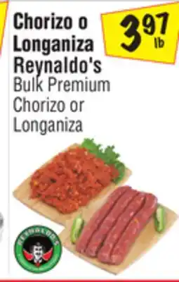 El Super Reynaldo's Bulk Premium Chorizo or Longaniza offer