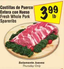 El Super Fresh Whole Pork Spareribs offer