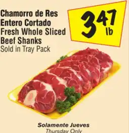 El Super Fresh Whole Sliced Beef Shanks offer