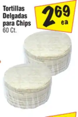 El Super Tortillas Delgadas para Chips offer