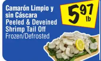 El Super Peeled & Deveined Shrimp Tail Off offer