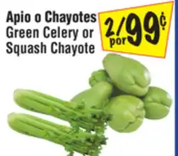 El Super Green Celery or Squash Chayote offer